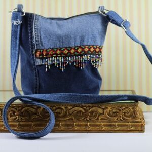 Super cute denim mini crossbody